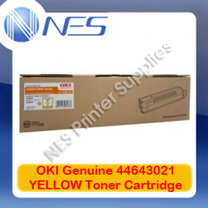 OKI Genuine 44643021 YELLOW Toner Cartridge for MC852/MC852cdxn/MC852dn (7K Yield)